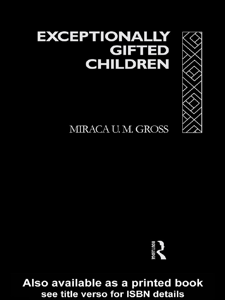 Exceptionally Gifted Children's PDF Intellectual Giftedness Gifted Education