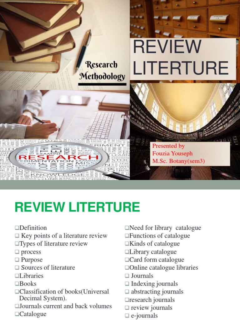 Literature Review Methodology Overview | PDF | Libraries | Books