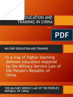 Military Education and Training in China