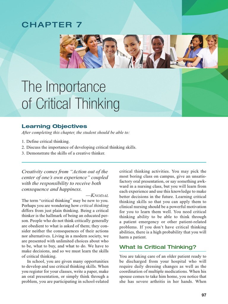 Critical Thinking in Nursing Education | PDF | Brainstorming | Critical ...