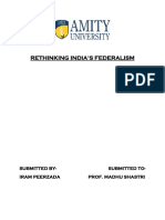 Rethinking India's Federalism