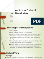 Anglo-Saxon Cultural and World View: Aguilar Antolijao Balagot Esma Miranda Sanchez