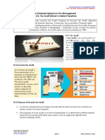 Post Graduate Diploma in Tax Management 303 (C) : Tax Audit (Direct & Indirect Taxation)