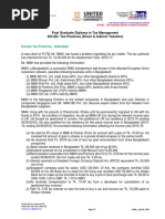 01.PGDTM 303 (B) - Tax Practices (Direct and Indirect Taxation) - Class No. 01