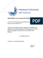A Senior Essay Submitted To The Department of in The Partial Fulfillment of The Requirement For The Degree of Bachelor of Art (B.A) OF