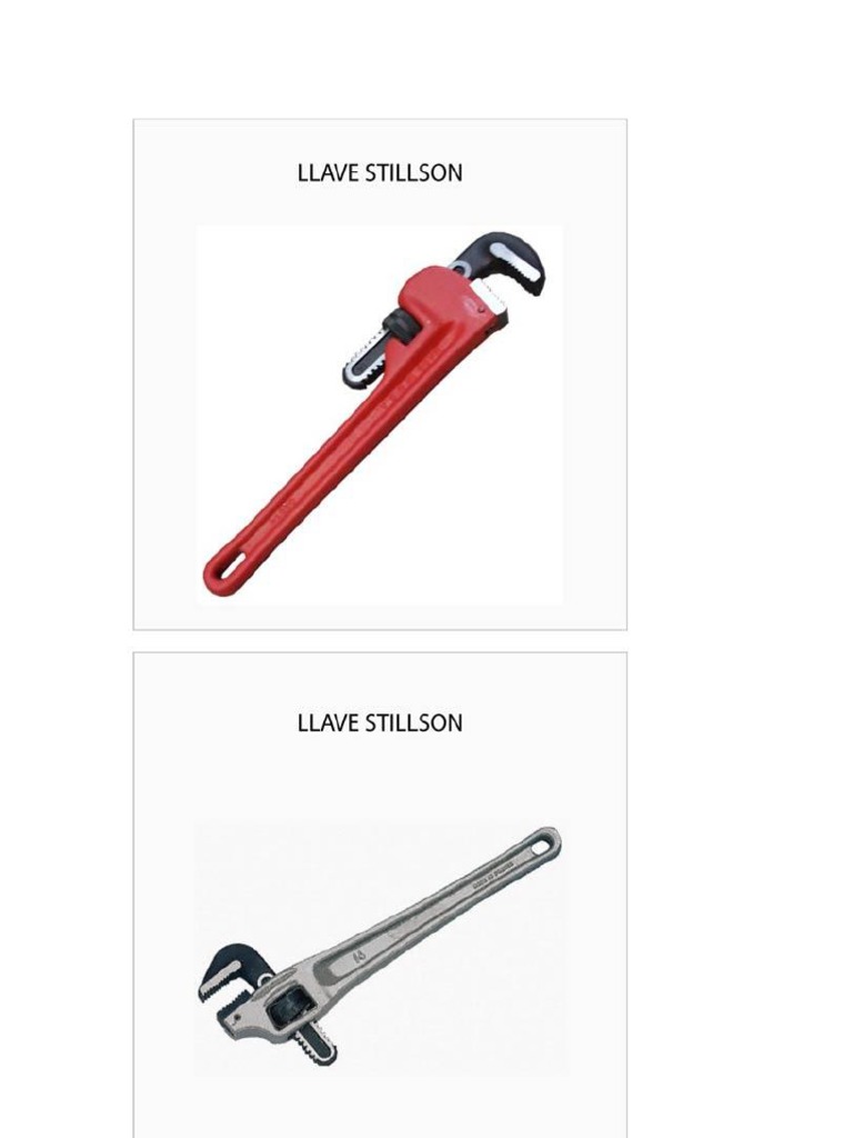 Qué Es Una Llave Stillson | PDF | Tornillo