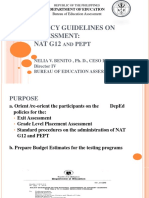 Wdo Ncae Policy Guidelines For Assessment PPT