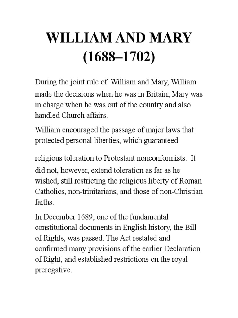 William Mary PDF