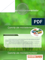 Carente ale microelementelor la cartof