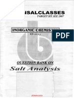 Salt Analysis PDF