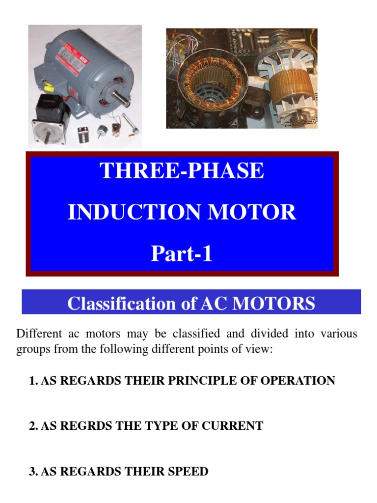 Induction Motor: Types and Principles | PDF | Electric Motor | Engines
