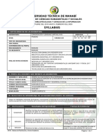 Syllabus de Comunicación y Lenguaje