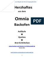 Kochbuch Ohne Bilder Herzhaftes Aus Dem Omnia Camping Backofen