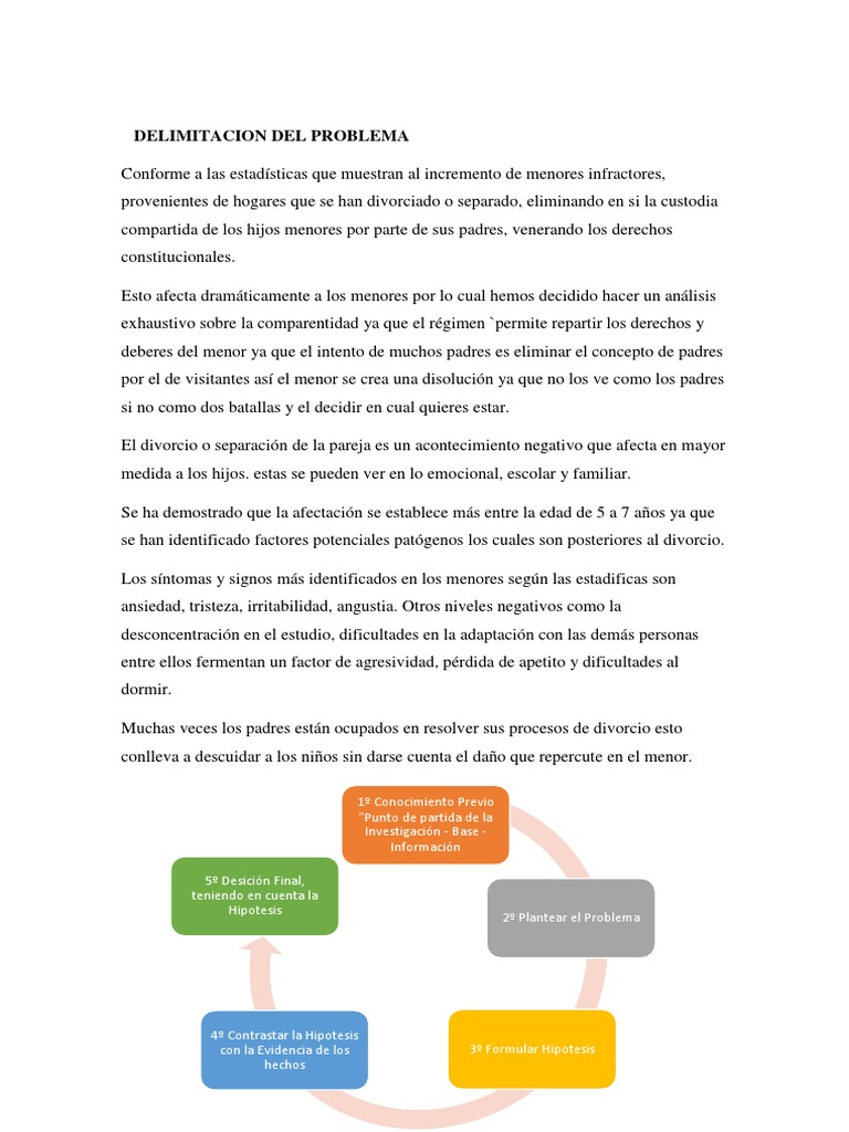 Impacto emocional del divorcio en niños | PDF | Divorcio | Hipótesis