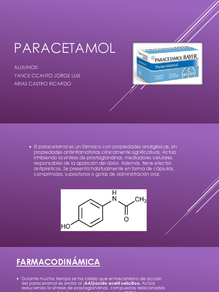 Paracetamol PDF Rtt Tratamientos médicos