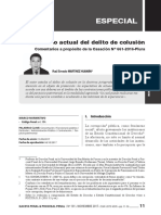 Colusion: Comentarios A La Casacion 661-2016-Piura - Raul Martinez Huaman