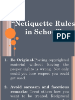 Netiquette Rules in School