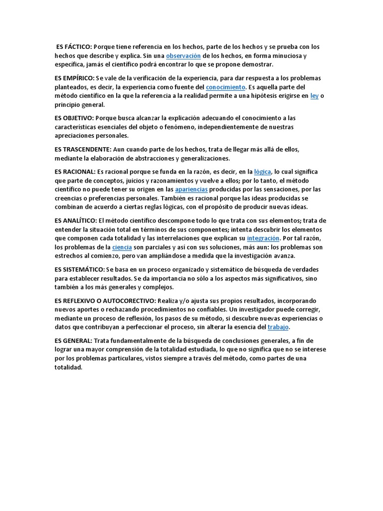 Es Fáctico | PDF | Método científico | Razón