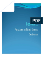 Functions and Their Graphs Section 1.1