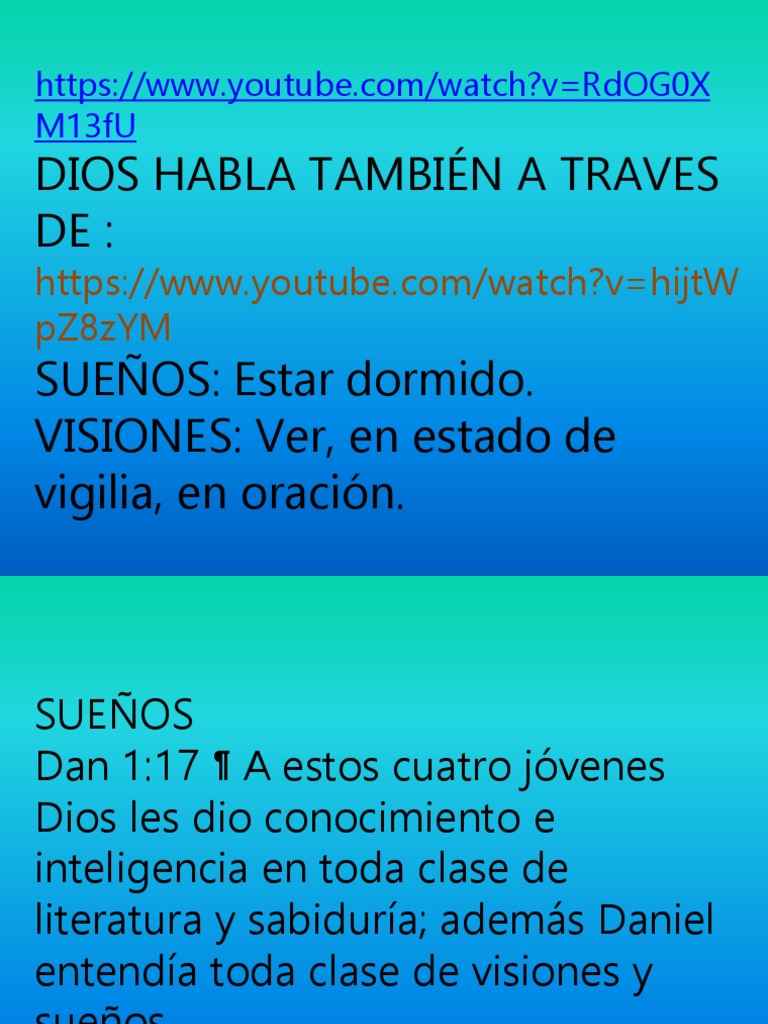 Tema Sueños y Visiones en La Biblia PDF María, madre de Jesús