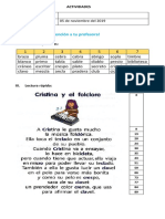 ACTIVIDADES PARA EL APRENDIZAJE DE LA LECTOESCRITURA