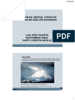 Minggu 3 Klasifikasi, Bentuk Dan Struktur Gunung Api PDF