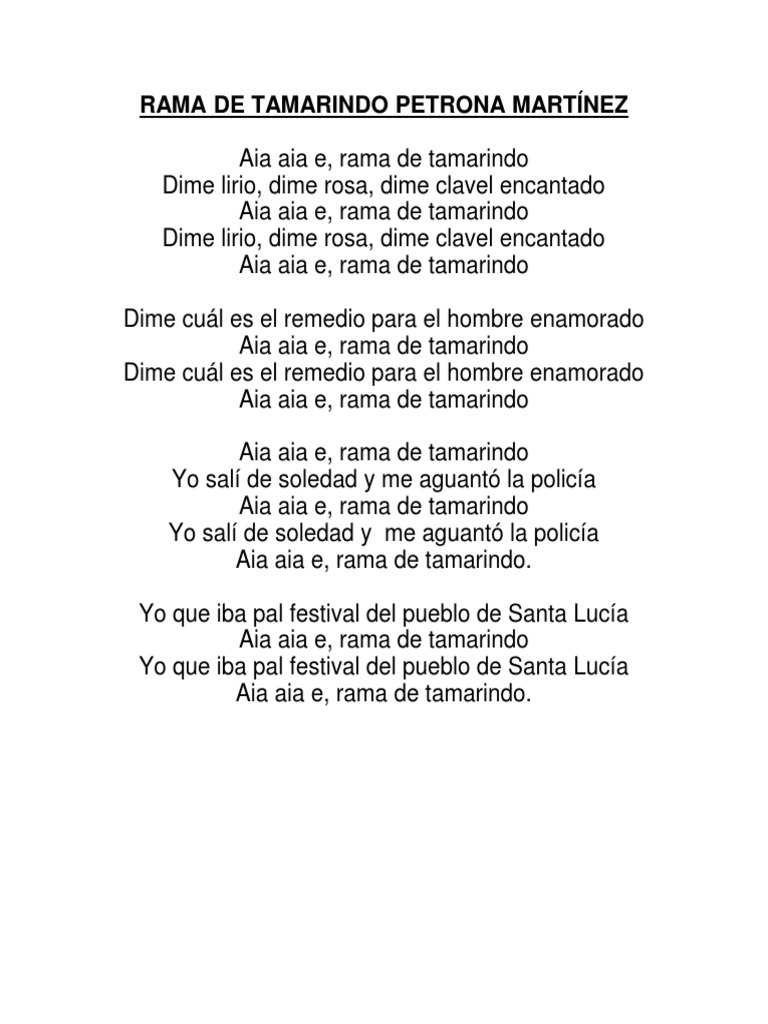 Rama de Tamarindo Juan Piña | PDF