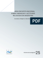 Segunda Encuesta Nacional Sobre Creencias y Actitudes Religiosas en Argentina