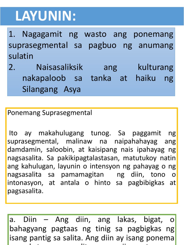 Pagsasaliksik Sa Kultura Ng Tanka at Haiku Ng Silangang Asya