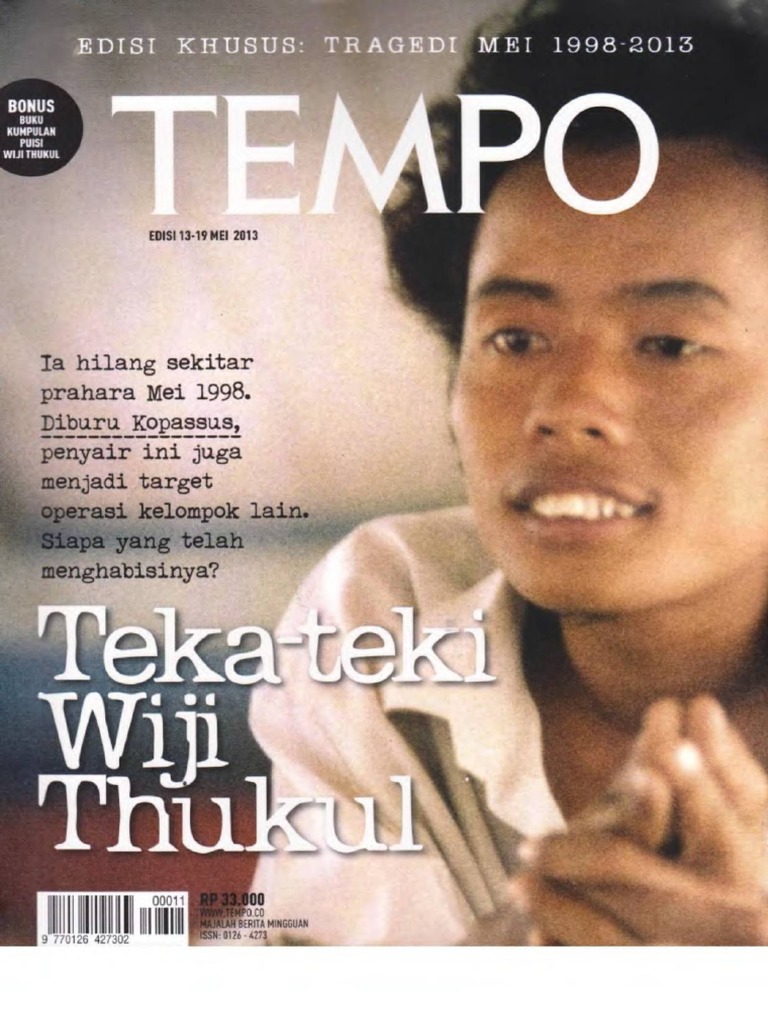 Majalah Tempo Edisi Wiji Thukul PDF | PDF