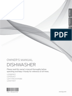 LG Dishwasher Owners Manual