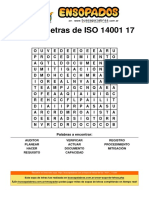 Sopa de Letras de Iso 14001 - 17 PDF