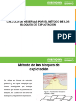 Cálculo de Reservas Por El Método de Los Bloques