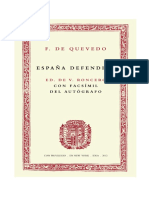 Espana Defendida - Francisco de Quevedo