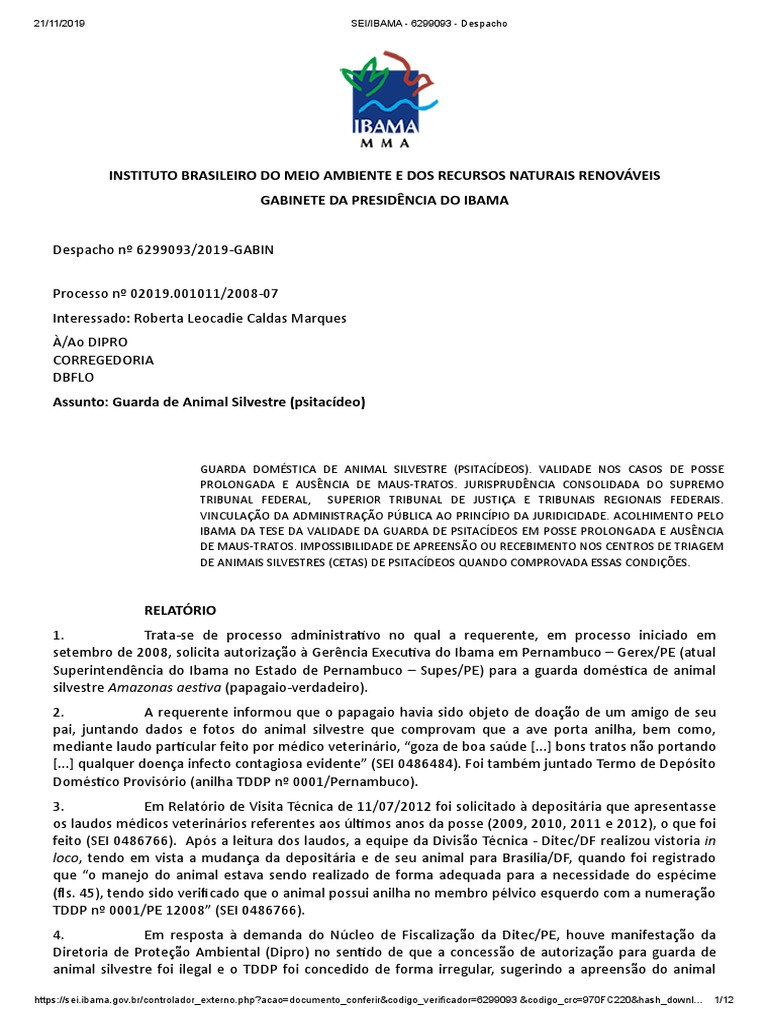 Despacho, PDF, Estatuto