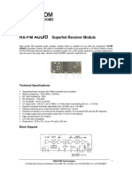 RX-FM Audio: Superhet Receiver Module