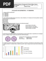 prova matemática 6 ano