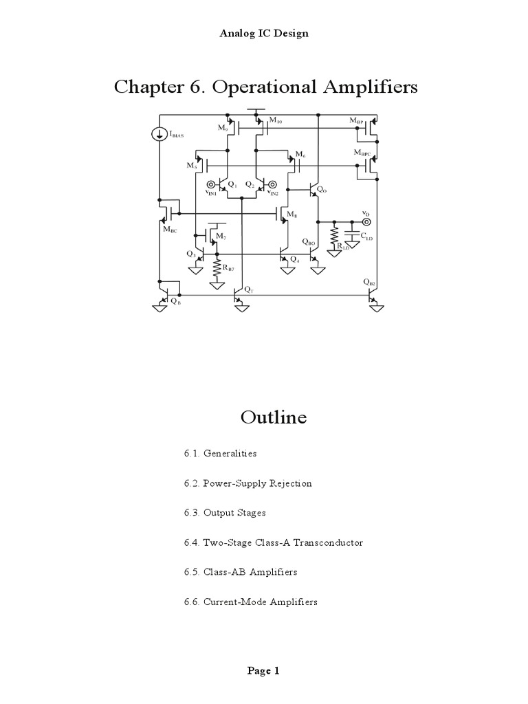Operational Amplifier Design Insights | PDF | Amplifier | Operational ...