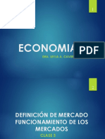 Clase 3 Economia Definicion y Funcion de Mercados