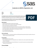 Statistics 1 Introduction to Anova Regression and Logistic Regression