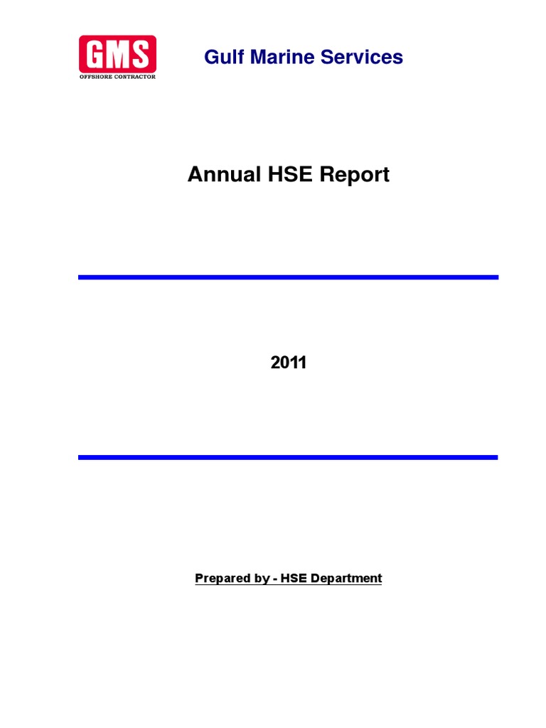 HSE Annual Report 2011 PDF PDF Prevention Safety
