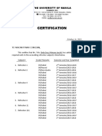 University Manila Accounting Refresher Certification