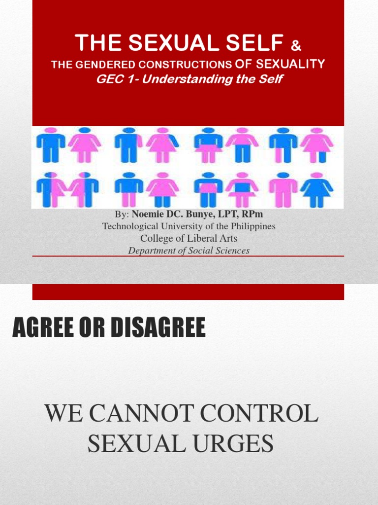 Understanding the Sexual Self | PDF | Gender Identity | Human Sexuality