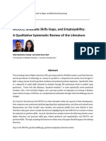 Moocs, Graduate Skills Gaps, and Employability: A Qualitative Systematic Review of The Literature