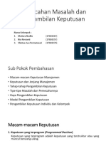 Pemecahan Masalah Dan Pengambilan Keputusan