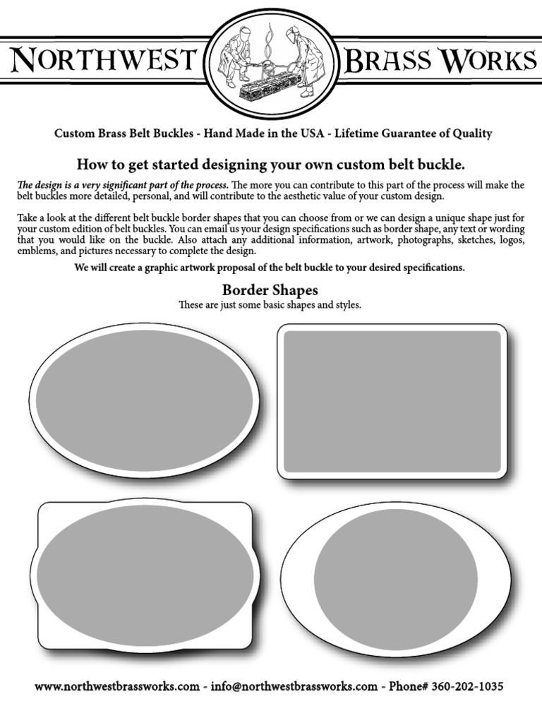 How To Get Started Designing Your Own Custom Belt Buckle | PDF