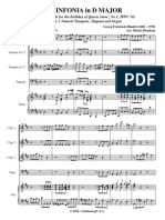 Sinfonia in d Major - Hwv 74 Handel 3 Trumpets and Organ