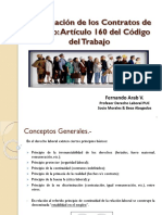 Terminación Del Contrato Artículo 160 PDF