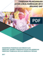 Panduan Pelaksanaan Muatan Lokal Kurikulum 2013 Jenjang SMP