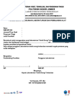 Form Permohonan SEWA ALAT & LAB TET